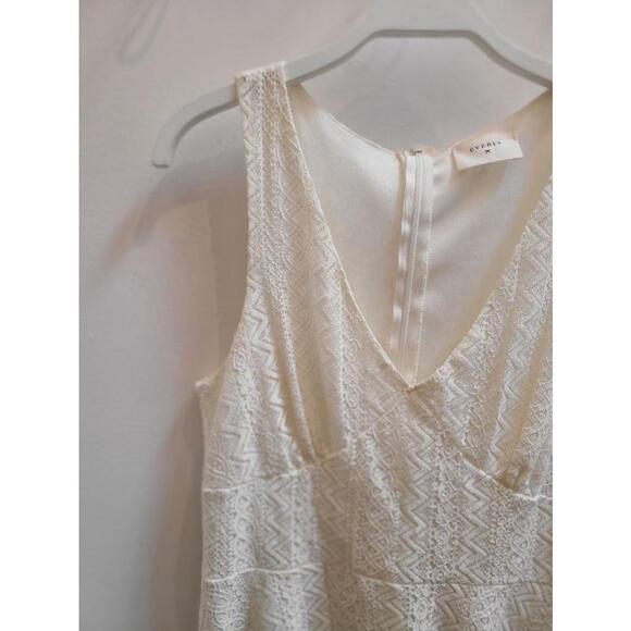 Anthropologie Everly Lace Skater Dress - White - Size M - Picture 2 of 10